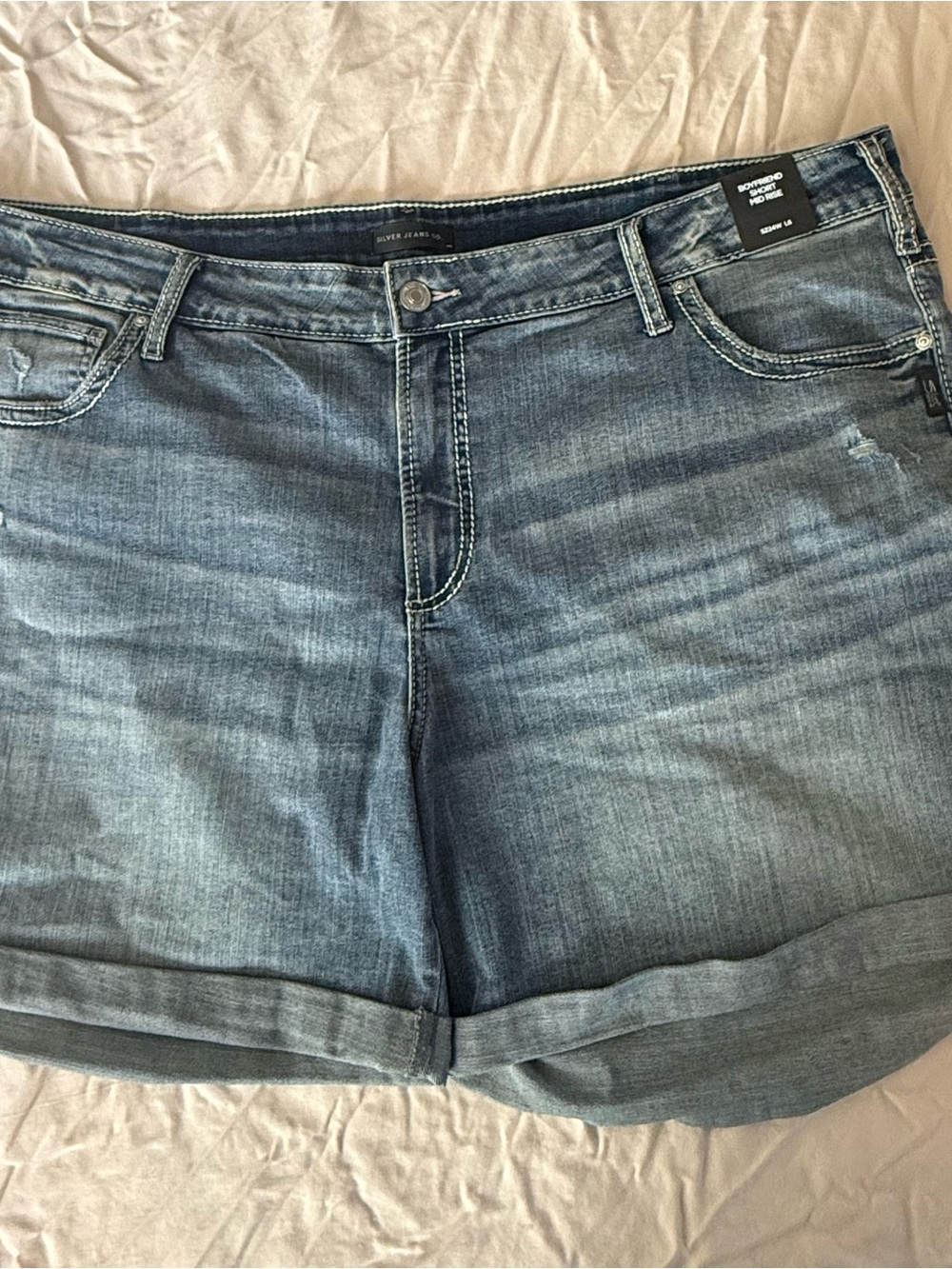 Silver Jeans Co. Womens Boyfriend Jeans 24W